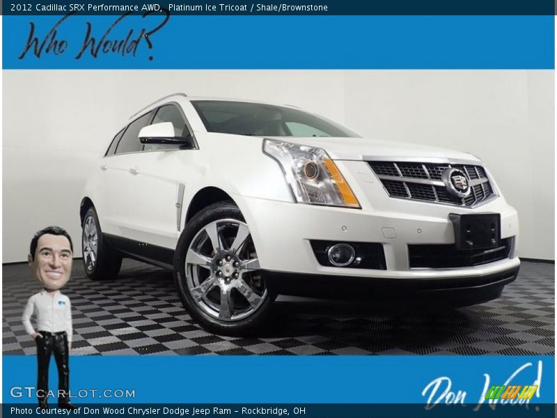 Platinum Ice Tricoat / Shale/Brownstone 2012 Cadillac SRX Performance AWD
