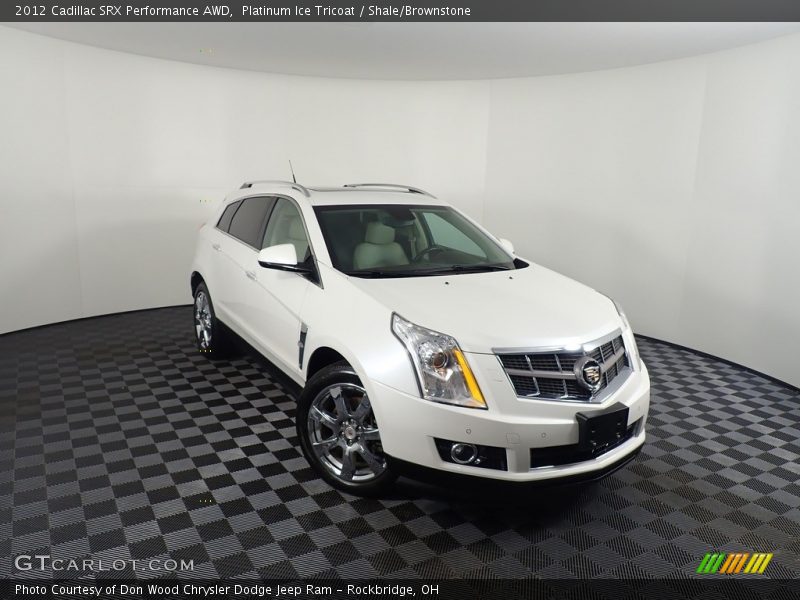 Platinum Ice Tricoat / Shale/Brownstone 2012 Cadillac SRX Performance AWD