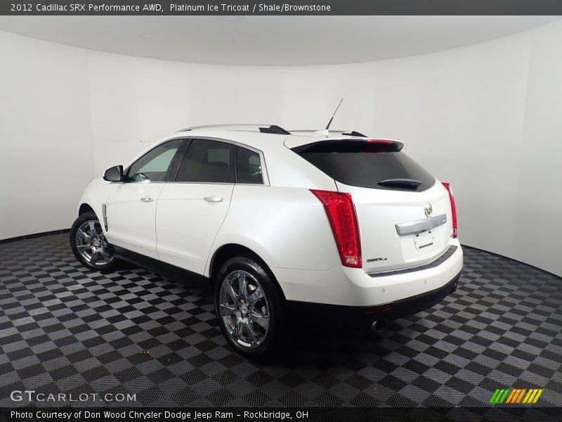 Platinum Ice Tricoat / Shale/Brownstone 2012 Cadillac SRX Performance AWD