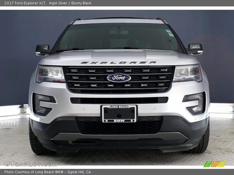 Ingot Silver / Ebony Black 2017 Ford Explorer XLT