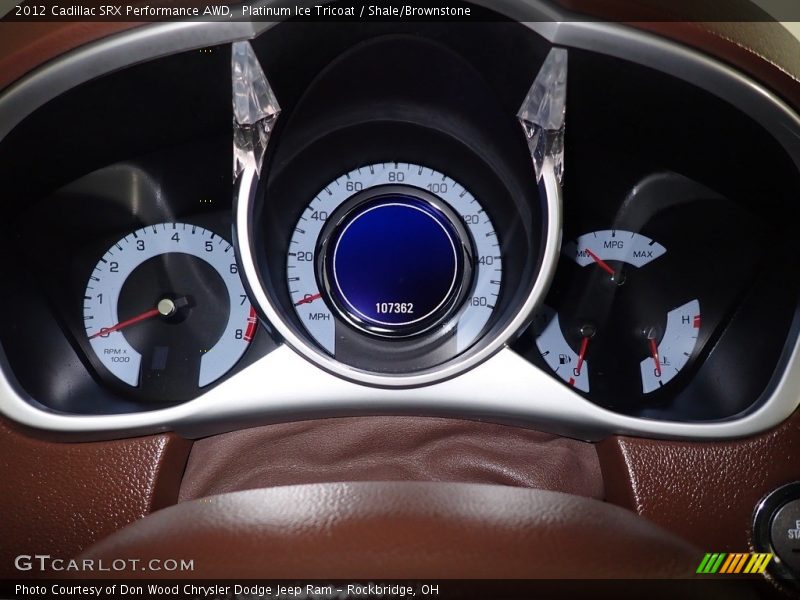 Platinum Ice Tricoat / Shale/Brownstone 2012 Cadillac SRX Performance AWD