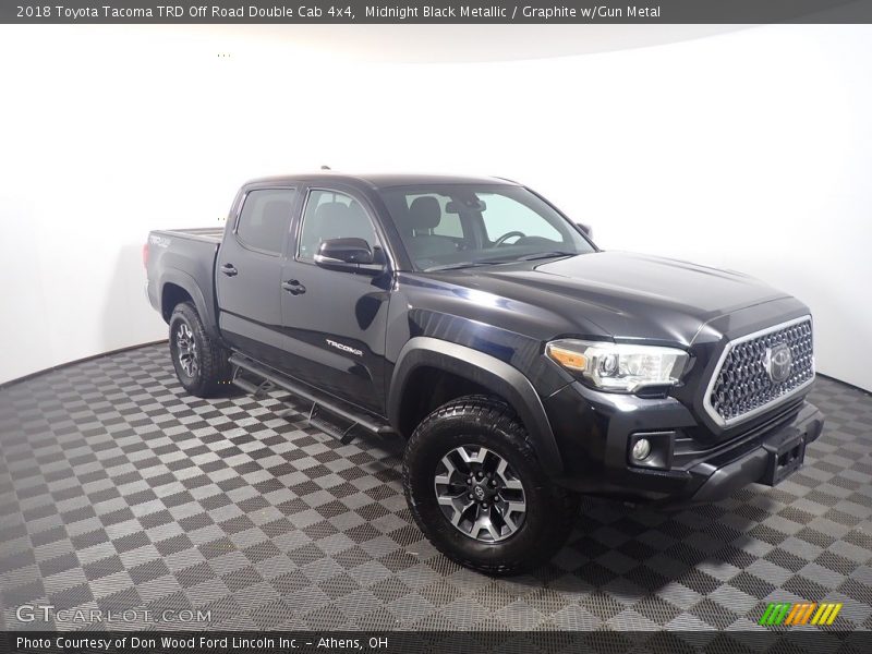 Midnight Black Metallic / Graphite w/Gun Metal 2018 Toyota Tacoma TRD Off Road Double Cab 4x4