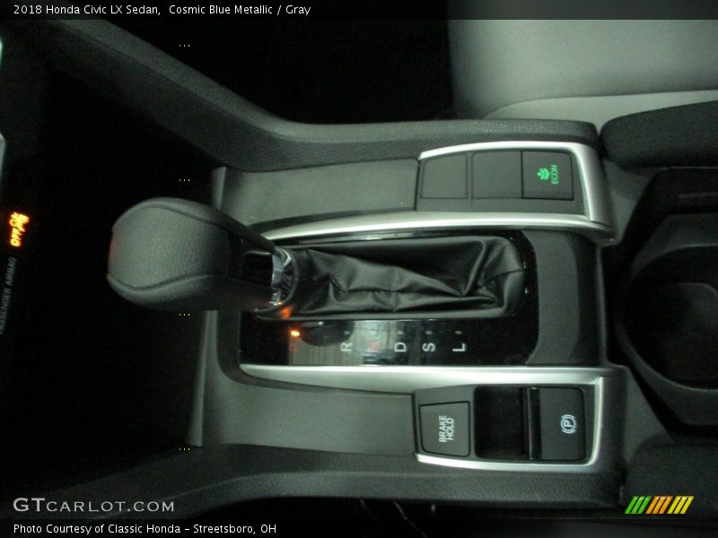 Cosmic Blue Metallic / Gray 2018 Honda Civic LX Sedan
