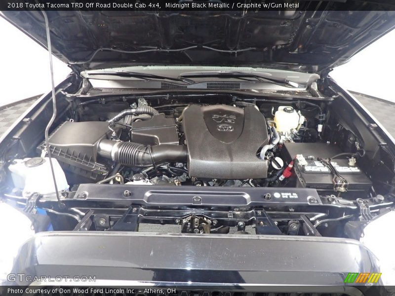Midnight Black Metallic / Graphite w/Gun Metal 2018 Toyota Tacoma TRD Off Road Double Cab 4x4