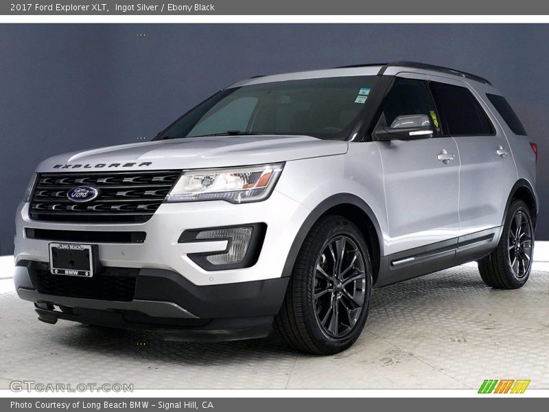 Ingot Silver / Ebony Black 2017 Ford Explorer XLT