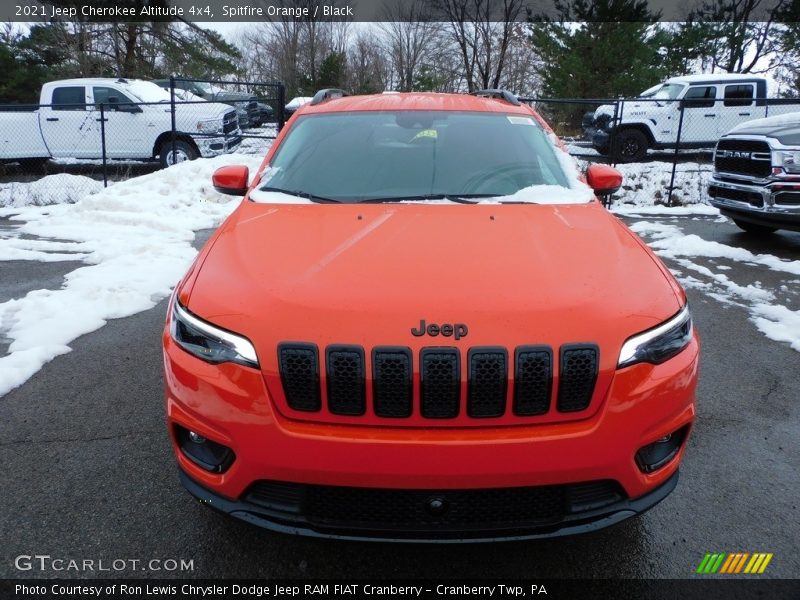 Spitfire Orange / Black 2021 Jeep Cherokee Altitude 4x4