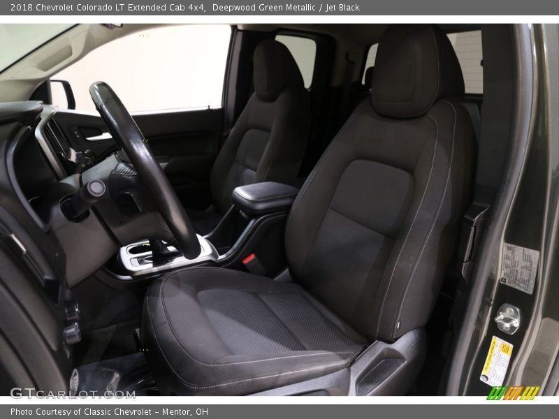 Deepwood Green Metallic / Jet Black 2018 Chevrolet Colorado LT Extended Cab 4x4
