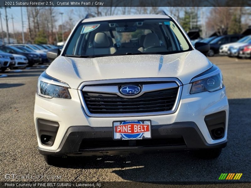 Crystal White Pearl / Gray 2021 Subaru Forester 2.5i