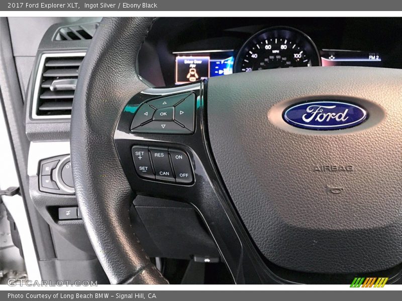Ingot Silver / Ebony Black 2017 Ford Explorer XLT