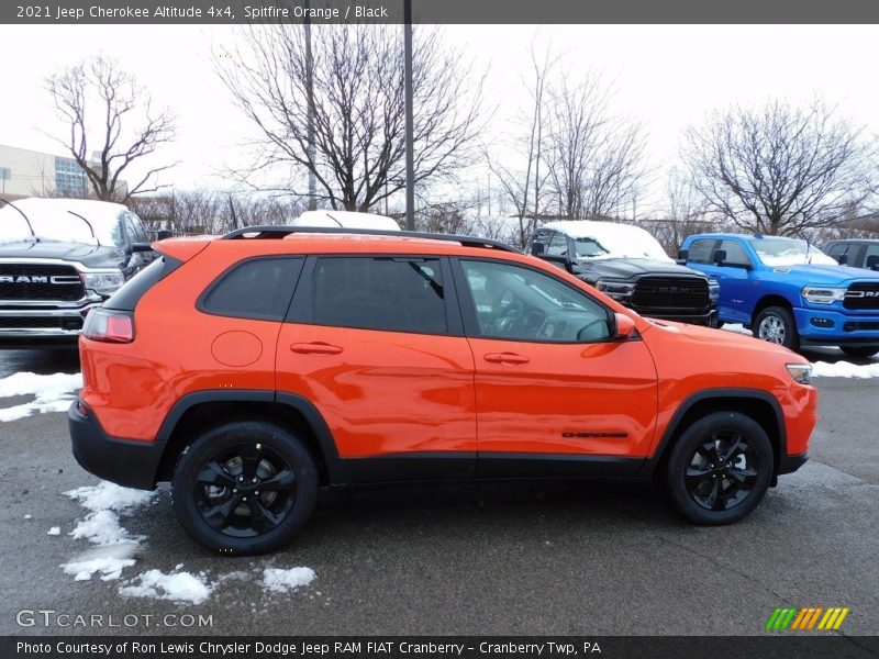 Spitfire Orange / Black 2021 Jeep Cherokee Altitude 4x4