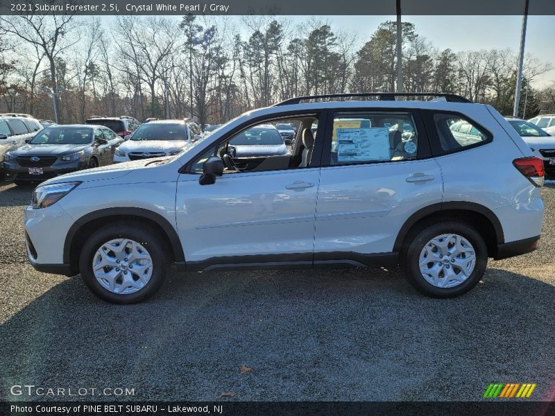 Crystal White Pearl / Gray 2021 Subaru Forester 2.5i