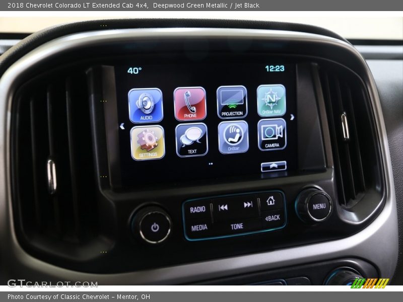 Deepwood Green Metallic / Jet Black 2018 Chevrolet Colorado LT Extended Cab 4x4