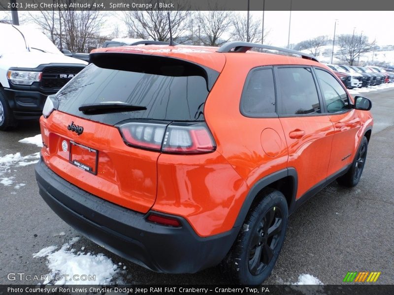 Spitfire Orange / Black 2021 Jeep Cherokee Altitude 4x4