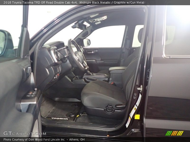 Midnight Black Metallic / Graphite w/Gun Metal 2018 Toyota Tacoma TRD Off Road Double Cab 4x4