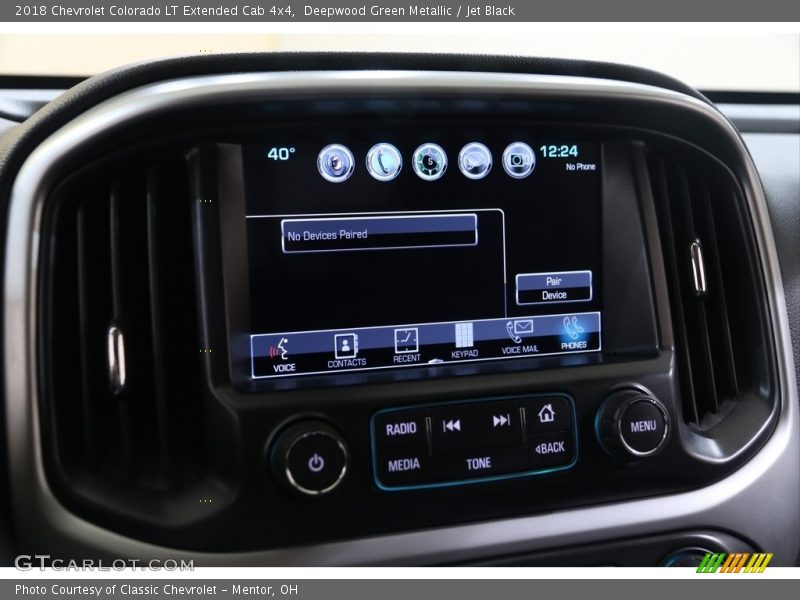 Deepwood Green Metallic / Jet Black 2018 Chevrolet Colorado LT Extended Cab 4x4