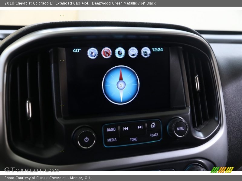 Deepwood Green Metallic / Jet Black 2018 Chevrolet Colorado LT Extended Cab 4x4
