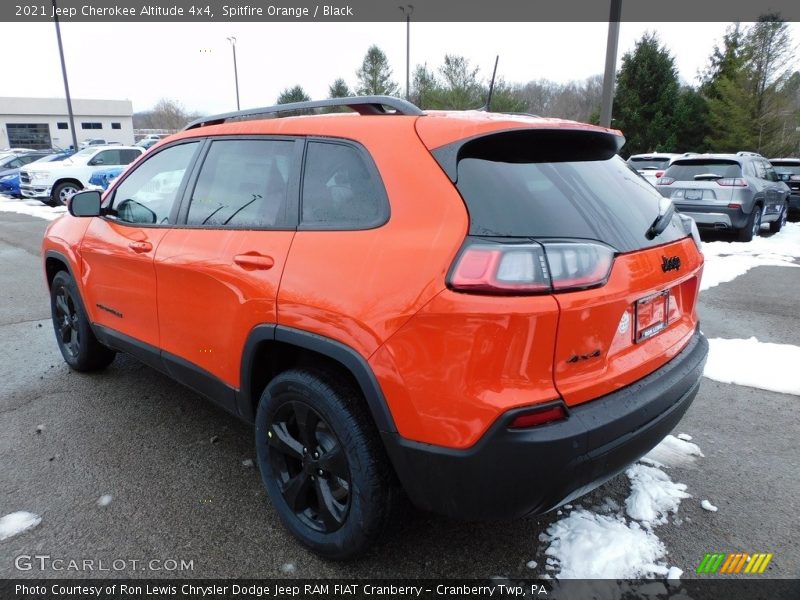 Spitfire Orange / Black 2021 Jeep Cherokee Altitude 4x4