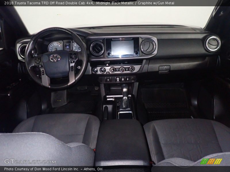 Midnight Black Metallic / Graphite w/Gun Metal 2018 Toyota Tacoma TRD Off Road Double Cab 4x4