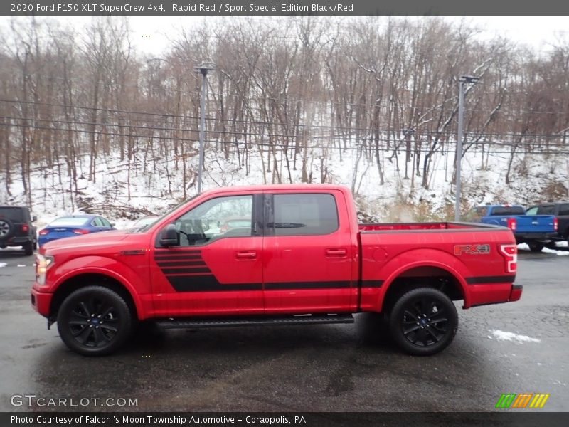 Rapid Red / Sport Special Edition Black/Red 2020 Ford F150 XLT SuperCrew 4x4