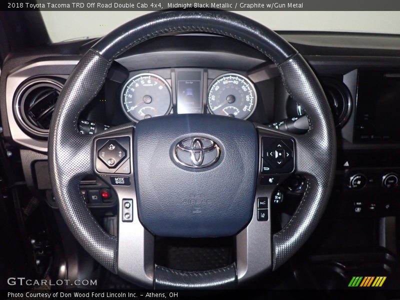 Midnight Black Metallic / Graphite w/Gun Metal 2018 Toyota Tacoma TRD Off Road Double Cab 4x4
