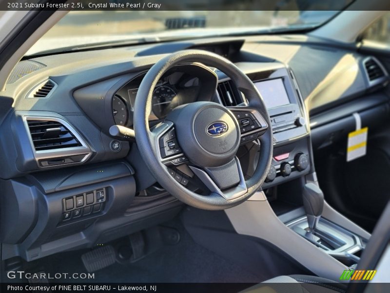 Crystal White Pearl / Gray 2021 Subaru Forester 2.5i