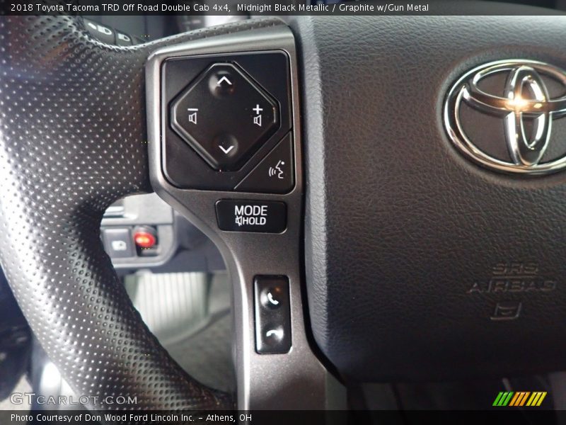 Midnight Black Metallic / Graphite w/Gun Metal 2018 Toyota Tacoma TRD Off Road Double Cab 4x4