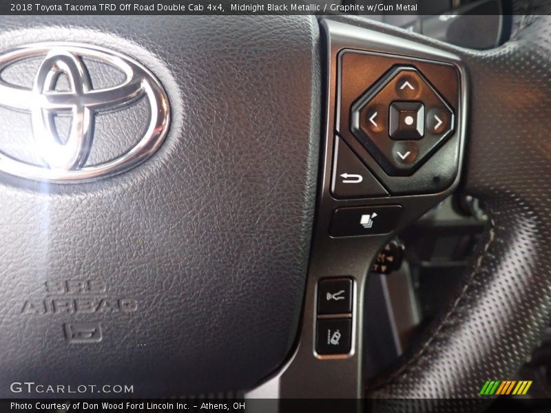 Midnight Black Metallic / Graphite w/Gun Metal 2018 Toyota Tacoma TRD Off Road Double Cab 4x4