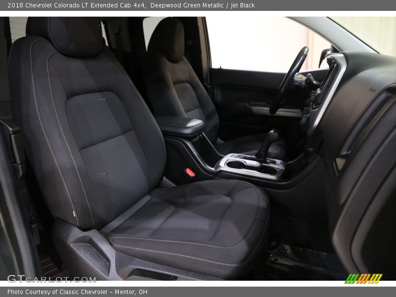 Deepwood Green Metallic / Jet Black 2018 Chevrolet Colorado LT Extended Cab 4x4
