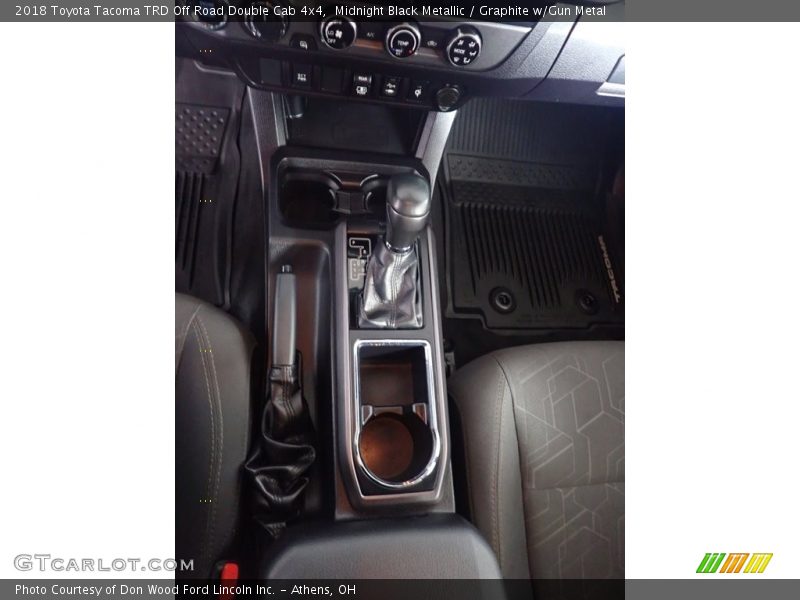 Midnight Black Metallic / Graphite w/Gun Metal 2018 Toyota Tacoma TRD Off Road Double Cab 4x4