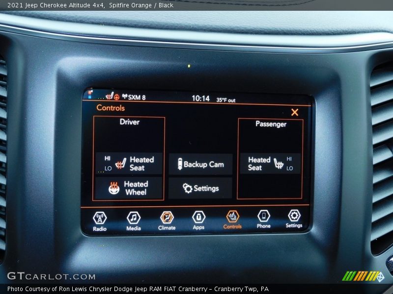 Spitfire Orange / Black 2021 Jeep Cherokee Altitude 4x4
