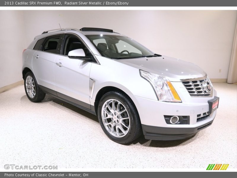 Radiant Silver Metallic / Ebony/Ebony 2013 Cadillac SRX Premium FWD