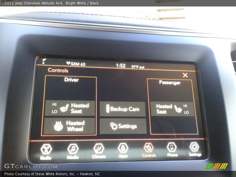 Bright White / Black 2021 Jeep Cherokee Altitude 4x4