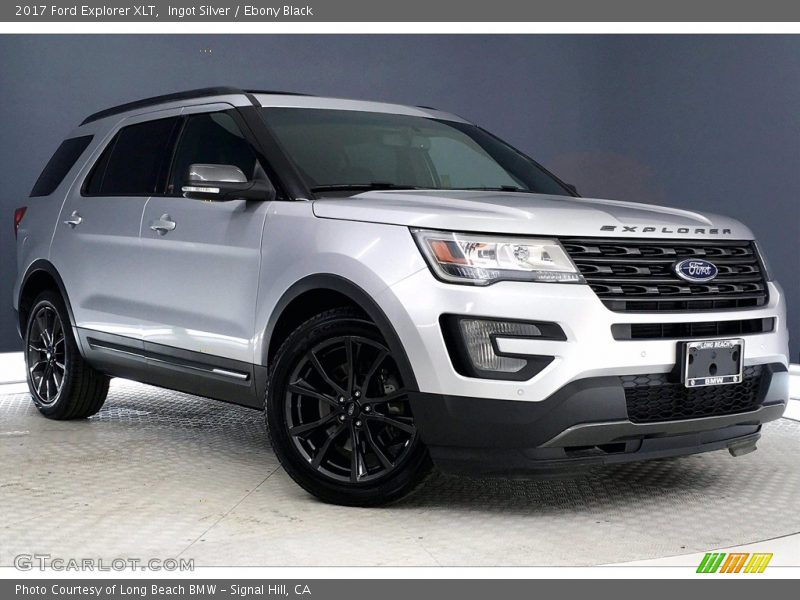 Ingot Silver / Ebony Black 2017 Ford Explorer XLT