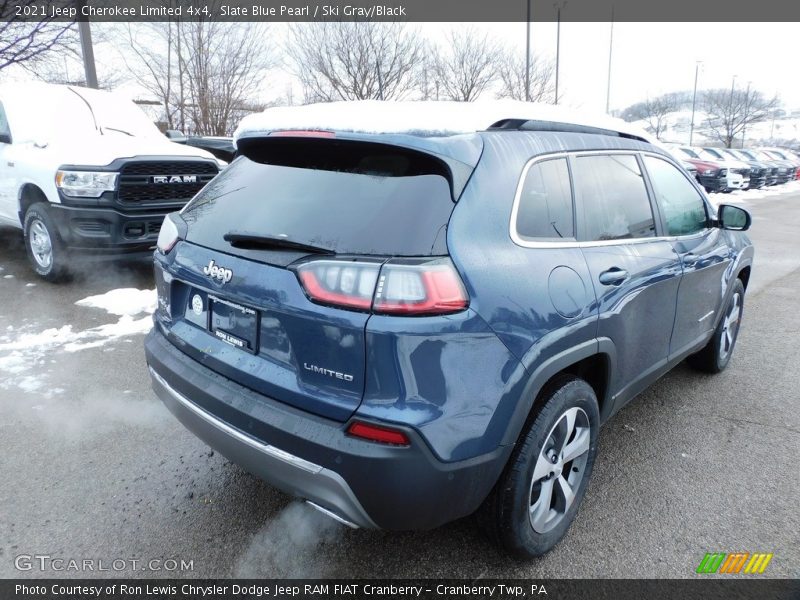 Slate Blue Pearl / Ski Gray/Black 2021 Jeep Cherokee Limited 4x4