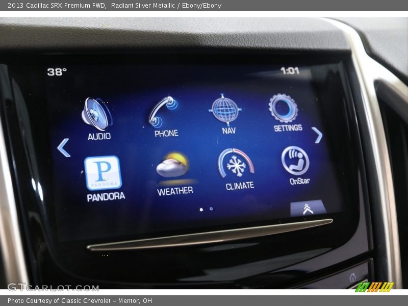 Radiant Silver Metallic / Ebony/Ebony 2013 Cadillac SRX Premium FWD