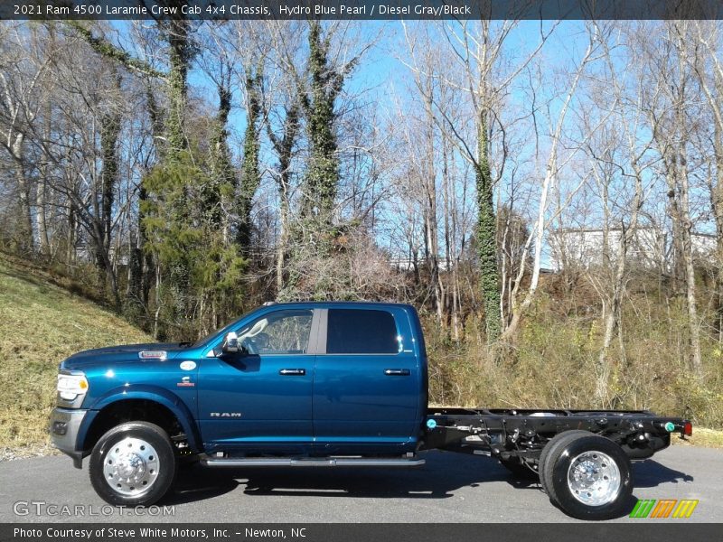  2021 4500 Laramie Crew Cab 4x4 Chassis Hydro Blue Pearl