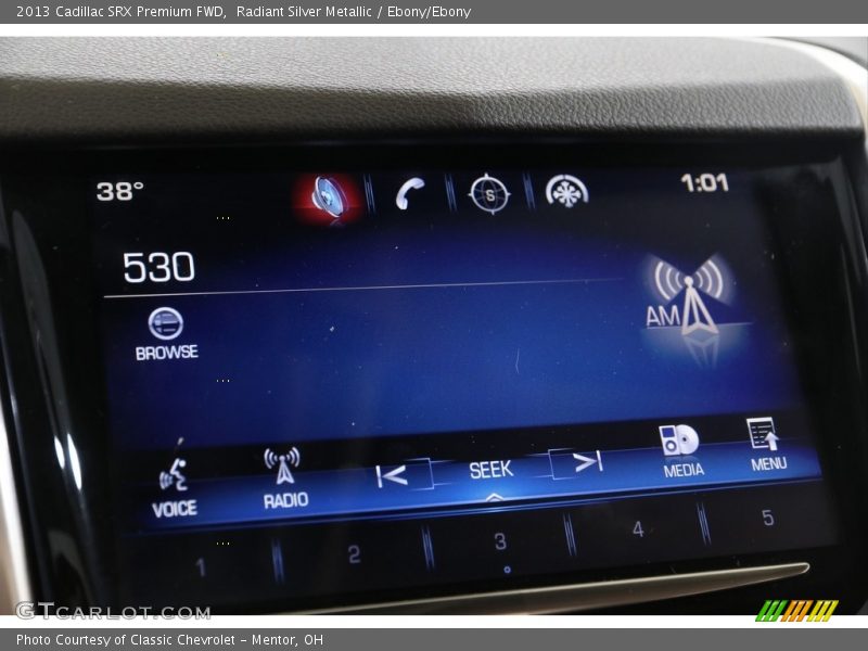 Radiant Silver Metallic / Ebony/Ebony 2013 Cadillac SRX Premium FWD