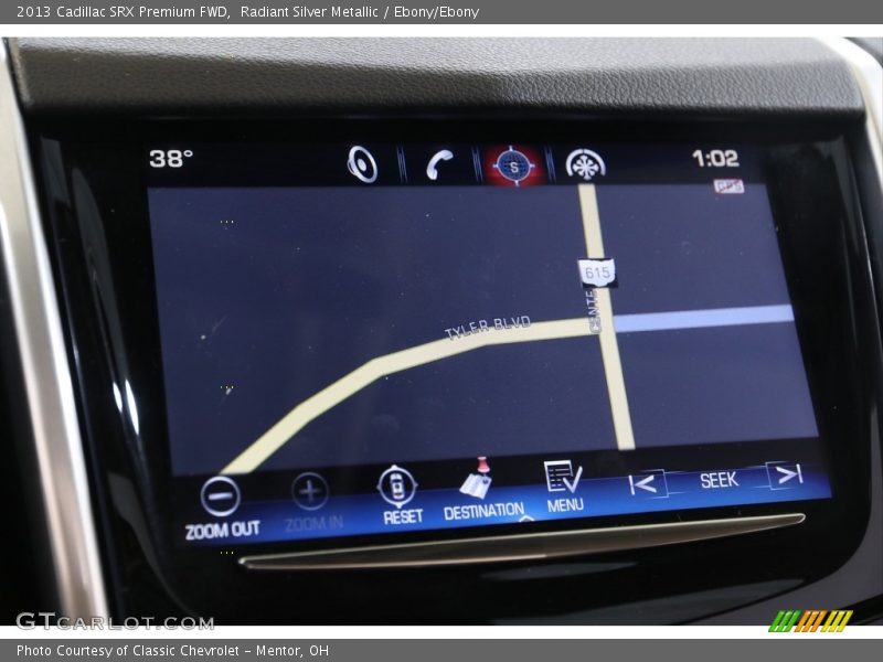 Radiant Silver Metallic / Ebony/Ebony 2013 Cadillac SRX Premium FWD