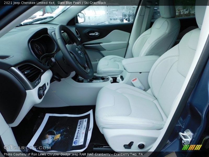 Slate Blue Pearl / Ski Gray/Black 2021 Jeep Cherokee Limited 4x4