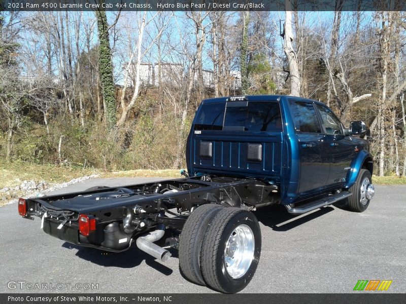 Hydro Blue Pearl / Diesel Gray/Black 2021 Ram 4500 Laramie Crew Cab 4x4 Chassis
