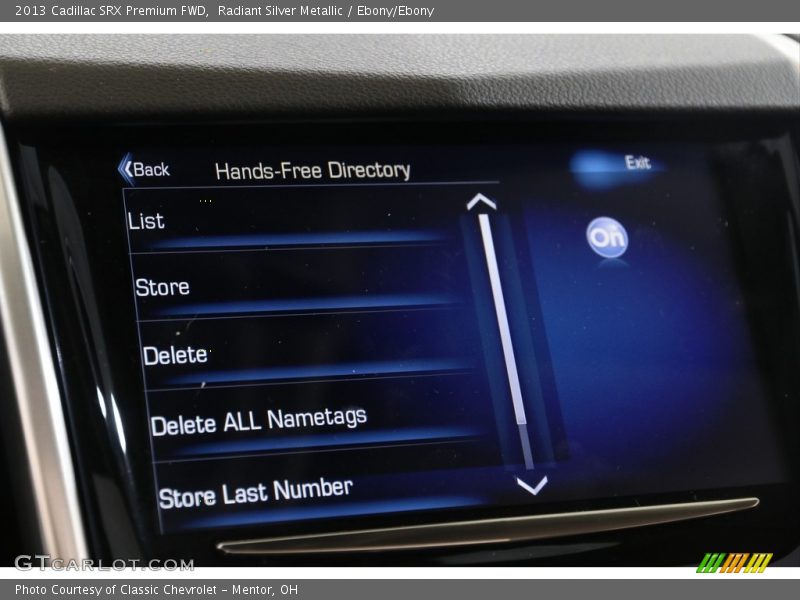 Radiant Silver Metallic / Ebony/Ebony 2013 Cadillac SRX Premium FWD