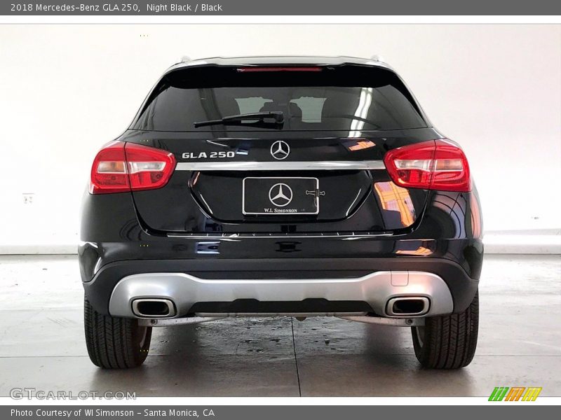 Night Black / Black 2018 Mercedes-Benz GLA 250