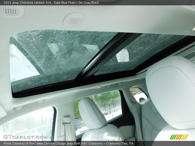 Slate Blue Pearl / Ski Gray/Black 2021 Jeep Cherokee Limited 4x4