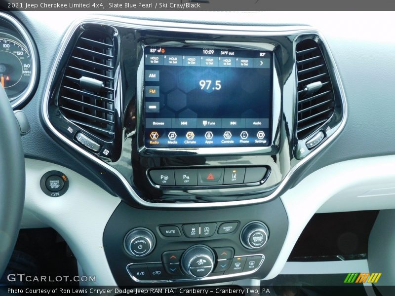 Slate Blue Pearl / Ski Gray/Black 2021 Jeep Cherokee Limited 4x4