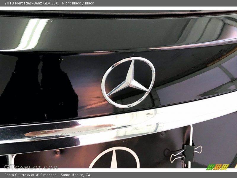 Night Black / Black 2018 Mercedes-Benz GLA 250