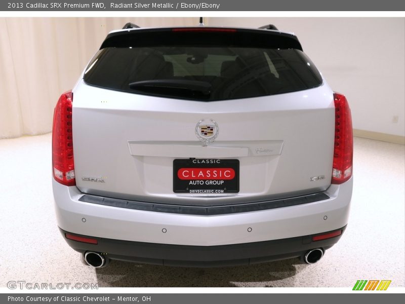 Radiant Silver Metallic / Ebony/Ebony 2013 Cadillac SRX Premium FWD