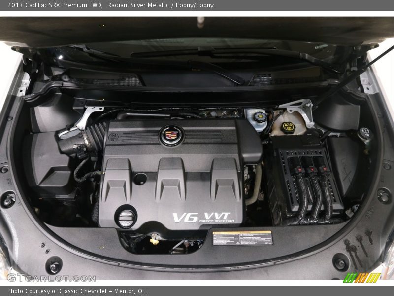 Radiant Silver Metallic / Ebony/Ebony 2013 Cadillac SRX Premium FWD