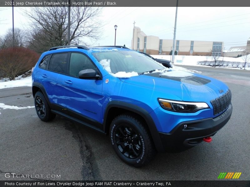 Hydro Blue Pearl / Black 2021 Jeep Cherokee Traihawk 4x4