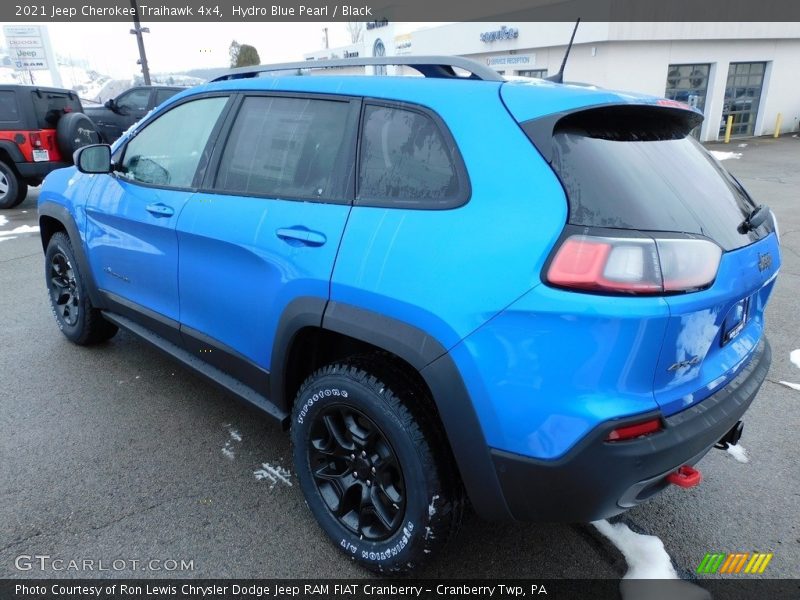 Hydro Blue Pearl / Black 2021 Jeep Cherokee Traihawk 4x4