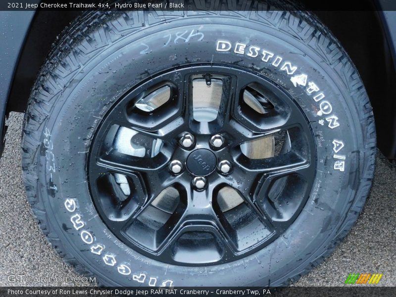 Hydro Blue Pearl / Black 2021 Jeep Cherokee Traihawk 4x4